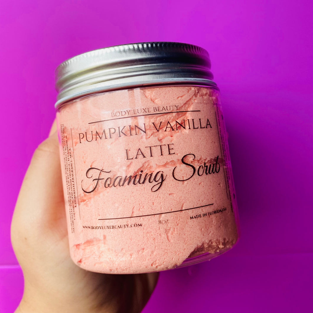 Pumpkin Vanilla Latte Foaming Sugar Scrub